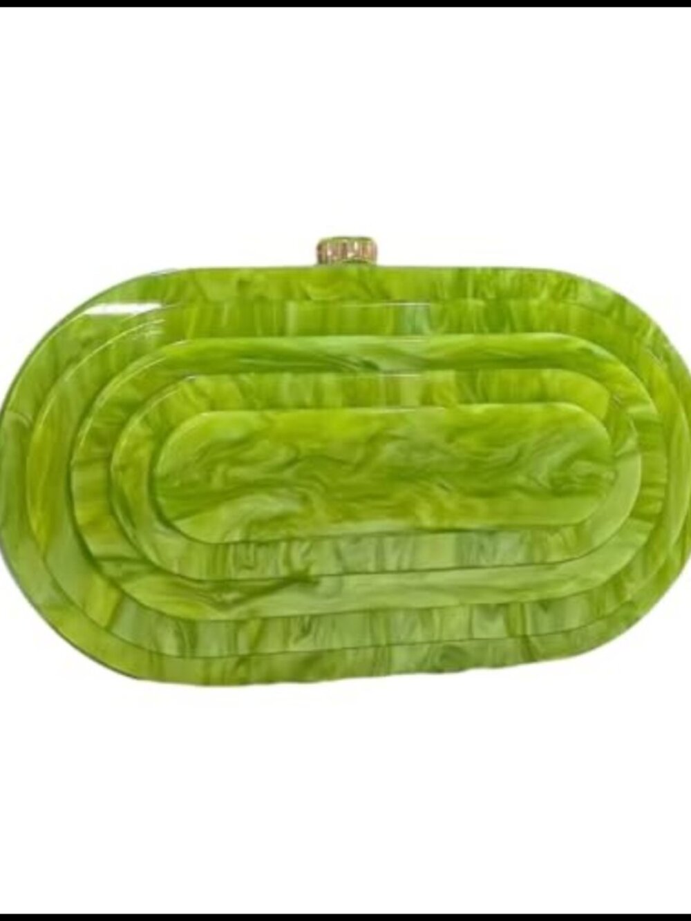 Acrylic Clutch Evening Bag Shell Shape Shoulder Crossbody Purse Handbag
